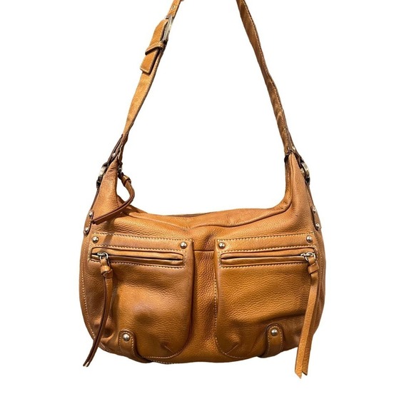 Women’s Vintage Tignanello Pebbled Leather bag Tan - Picture 2 of 11